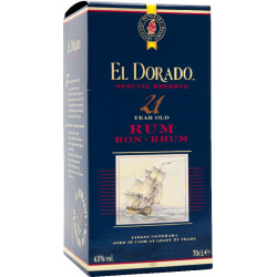 El Dorado Rum 21 Y.