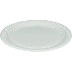 Engangs paptallerken, 23 cm