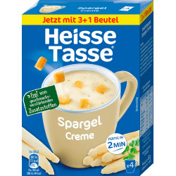 Heisse Tasse Spargel Creme