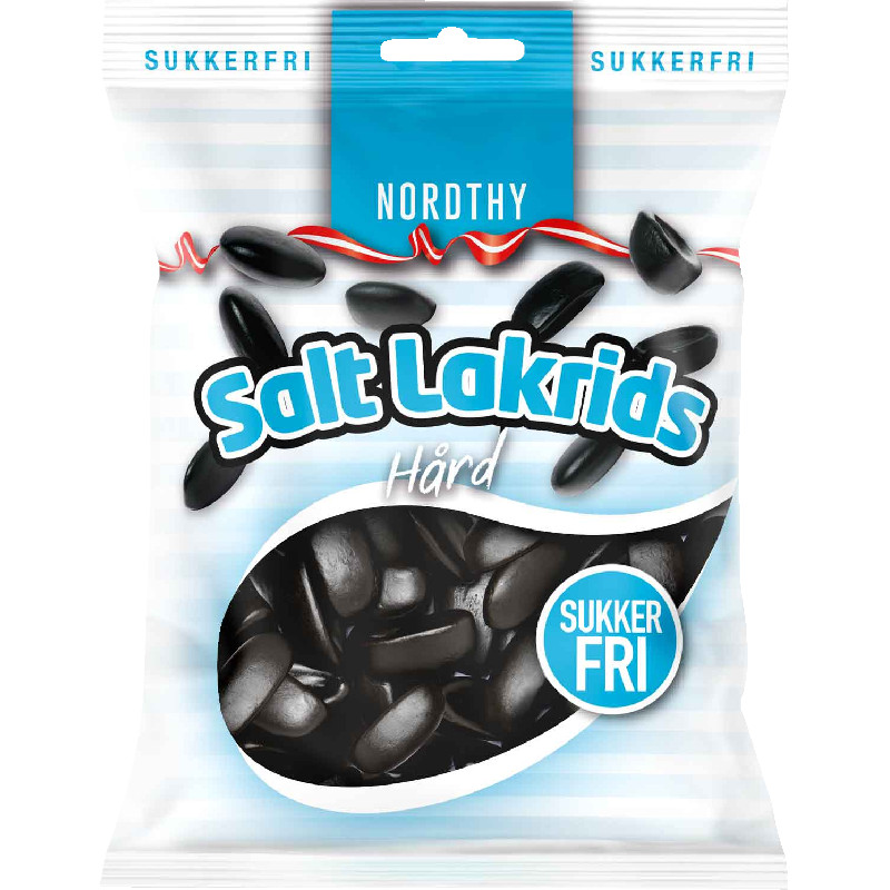 Nordthy Sukkerfri Salt Lakrids Hård