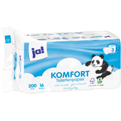 Ja! Toilettenp.3lg. 16er