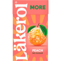 Läkerol More Fersken Sukkerfri