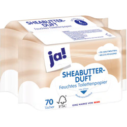 Ja! Feucht.WC-Pap.Shea.2x70St