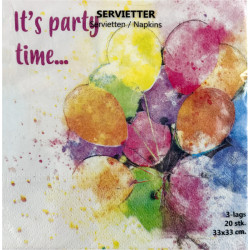 Servietter It´s party time