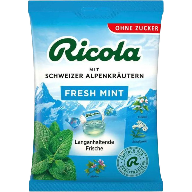 Ricola Fresh Mint Sukkerfri